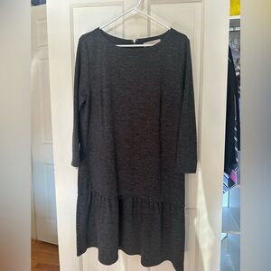LOFT sweater dress with drop waist size L